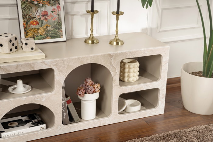 Hanah Home Consola Ferlis Travertino